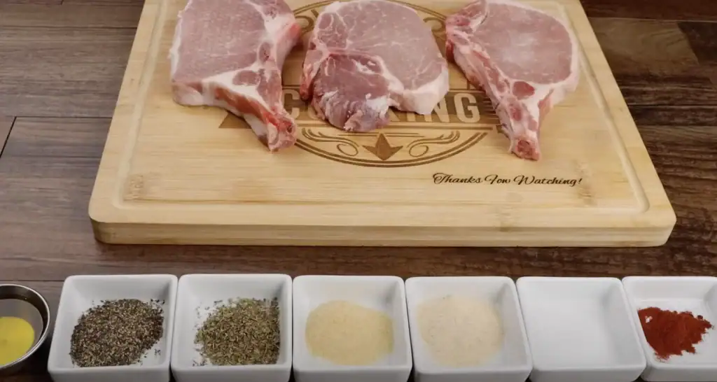 ingredients for air fryer pork chops